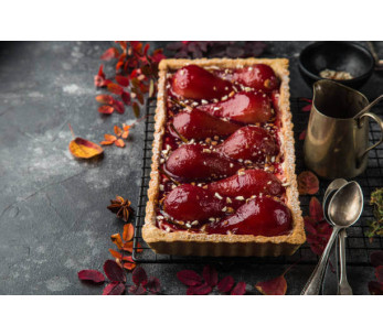 Forma de tarte de casa retangular canelada Gobel com base fixa 29 x 20,5 x 2,5 cm 2