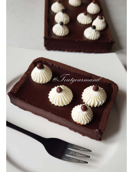 Gobel non-stick rectangular fluted tart mould with fixed base