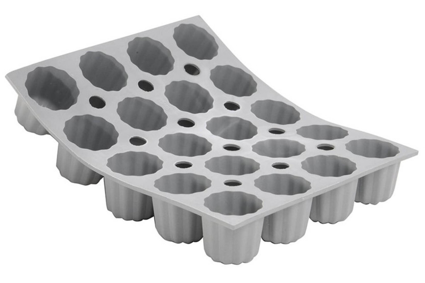 De Buyer Elastomould per mini flauti bordolesi 20 o 28 cavità