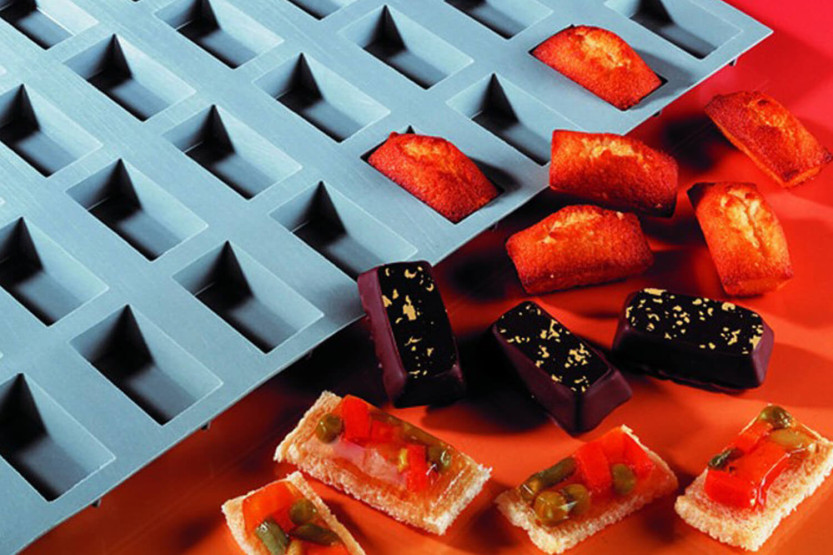 De Buyer mini financiers molde Elastomoule 15 ou 25 cavidades