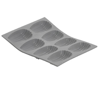 Tabuleiro para madalenas de silicone de 8 ou 9 células De Buyer Elastomoule 2