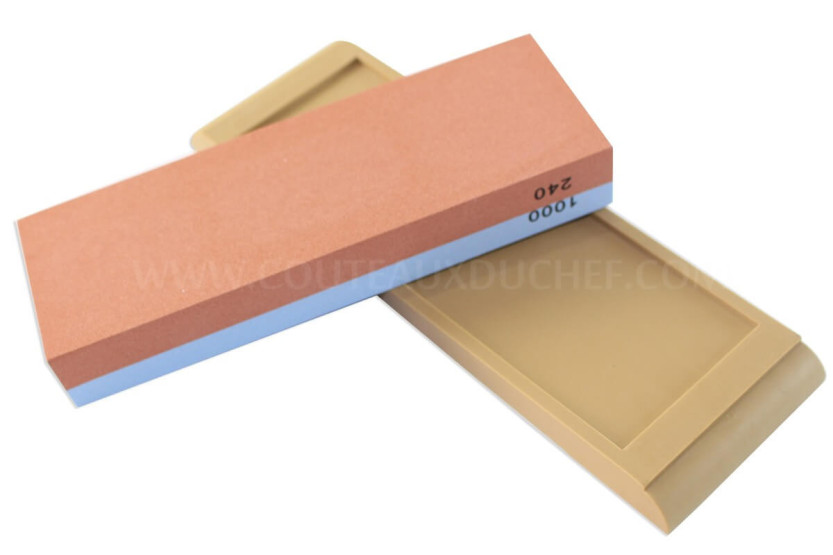 Yaxell Japanese whetstone 240/1000 grit + 3 accessories