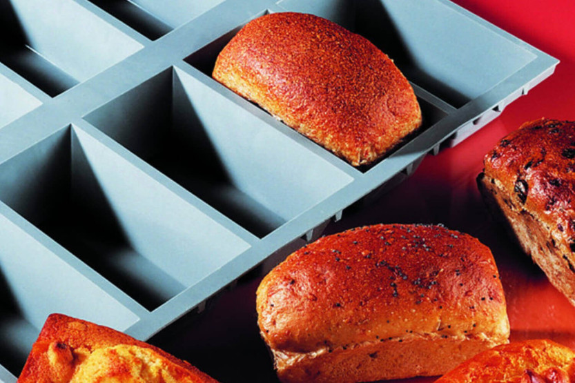De Buyer Elastomoule Teglia a 6 o 9 celle per torte individuali