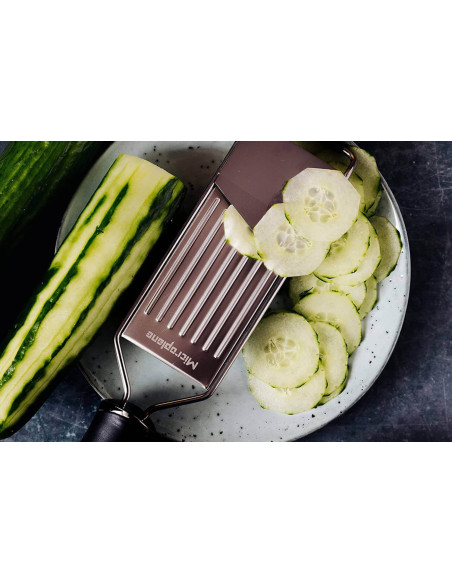 Køkkenmandolin Microplane Gourmet sort håndtag