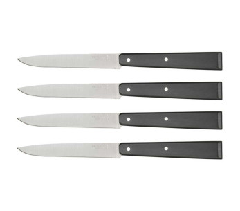 Juego de 4 cuchillos de mesa Opinel N°125 Pro hojas microdentadas 11cm