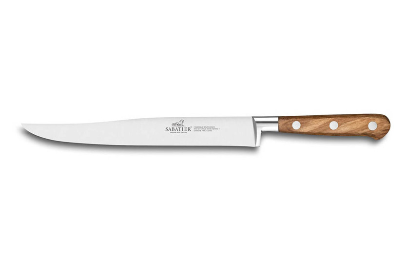 Yatagan Sabatier Provençao udskæringskniv 100% smedet 20 cm håndtag af oliventræ