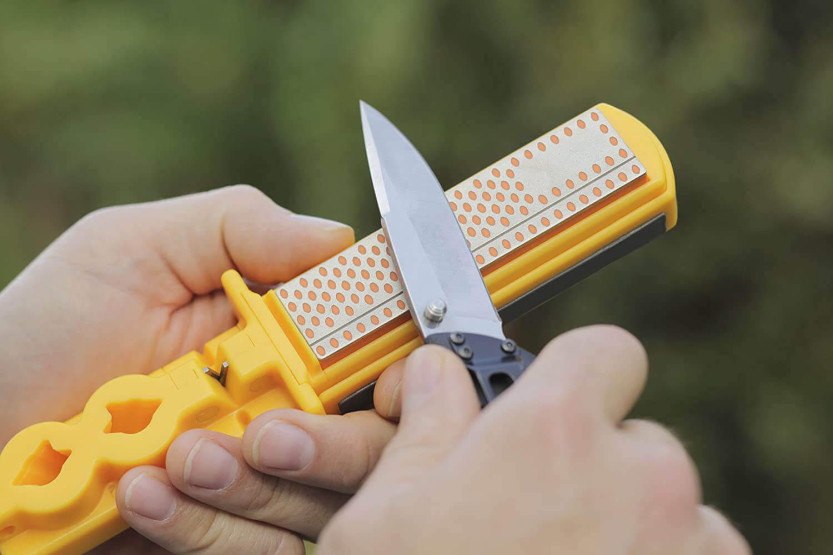 Smith's 3 in 1 Schärfer Messer Haken und gezackte Klingen