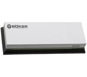 Boker dubbelzijdige slijpsteen 3000/8000 18x6x3cm