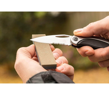 Smith's dobbeltsidede slibesten 100/240 korn 10 cm 2