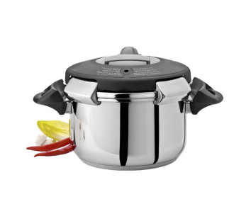 Pentola a pressione in acciaio inox Artame Ovni + coperchio in vetro