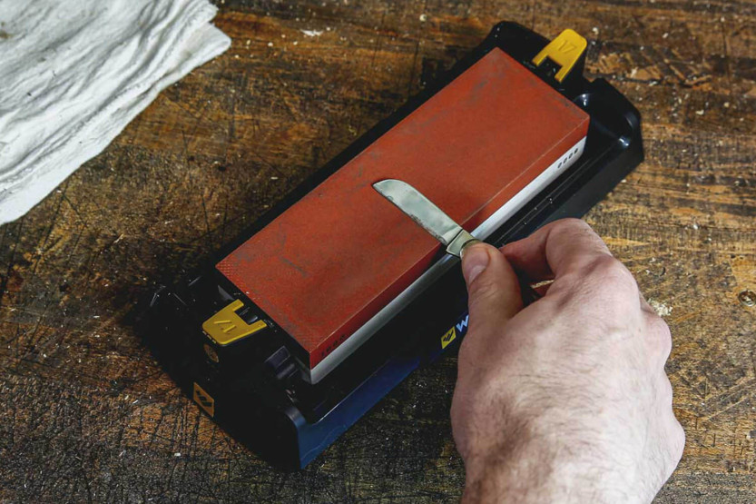 Worksharp double-sided 1000/6000 grit Sharpening stone - Size M
