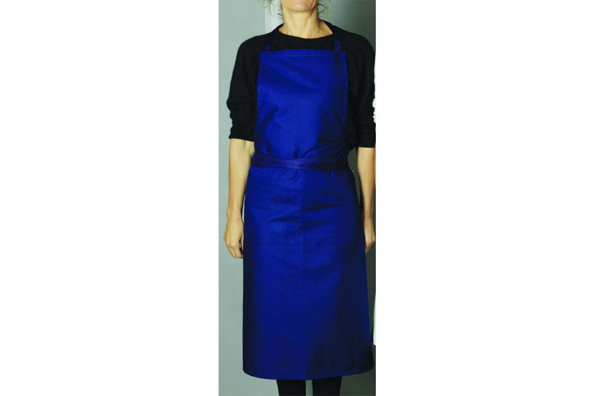 Grembiule da cameriere blu Matfer con pettorina e tasca