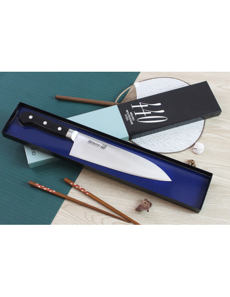 Japanisches Deba-Messer Misono 440 22cm für den westlichen Gebrauch