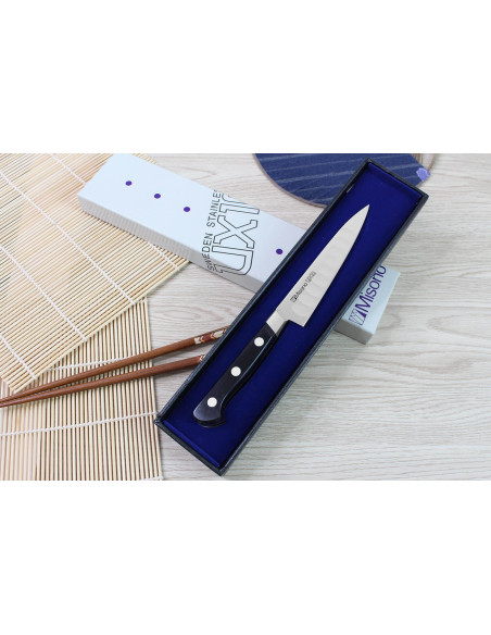 Misono UX10 japansk universalkniv med granton-egg 12 cm