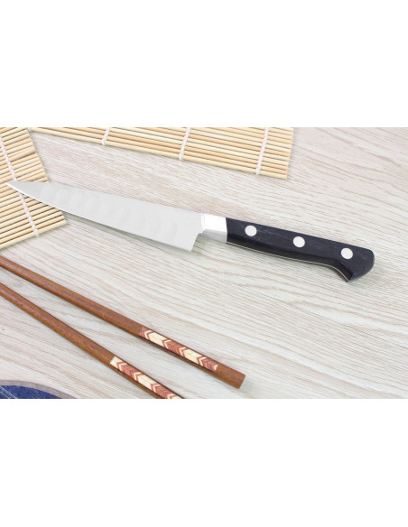 Misono UX10 japansk universalkniv med granton-egg 12cm