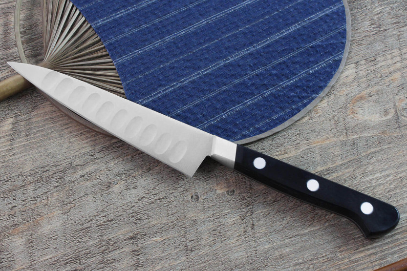 Misono UX10 japanese Universal knife, with granton edge 13cm