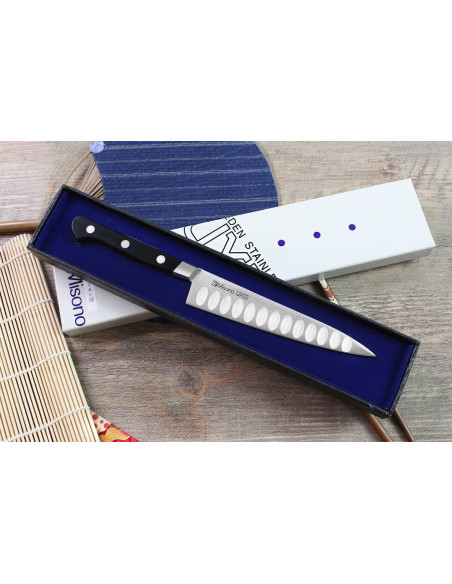 Japanisches Universalmesser Misono UX10 mit mit Kullen 15cm