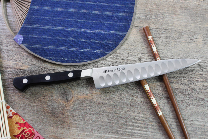 Misono UX10 japanese Universal knife with granton edge, 15cm