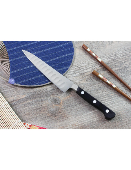 Misono UX10 15cm cuchillo universal japonés cuchillo universal con borde granton