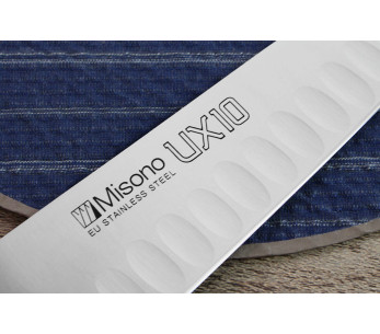 Misono UX10 18cm cuchillo de chef japonés con borde granton 2