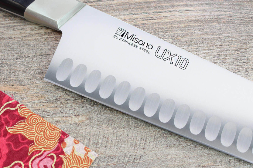 Japanisches Kochmesser Misono UX10 mit mit Kullen 30cm