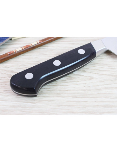 Cuchillo japonés para trinchar Misono UX10 24cm con borde granton