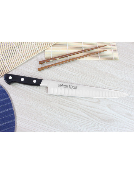 Misono UX10 coltello da intaglio giapponese 24cm con fossette