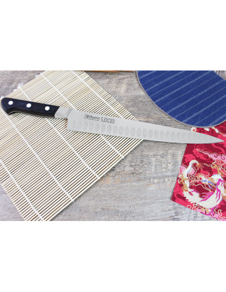 com convinhas japonês sujihiki Misono UX10 27cm