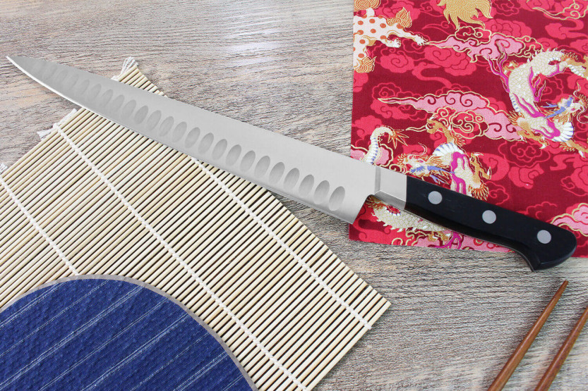 Faca japonesa sujihiki com convinhas Misono UX10 27cm