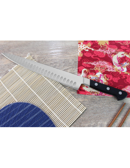 Faca japonesa sujihiki com convinhas Misono UX10 27cm