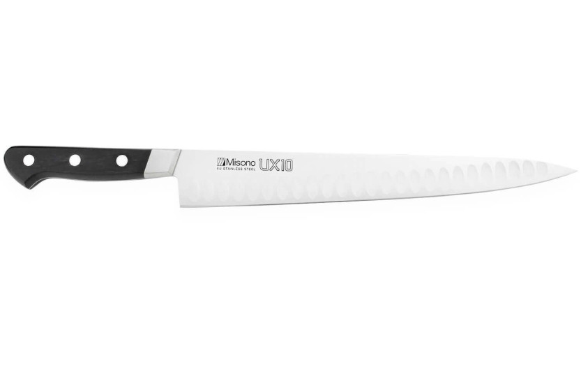 com convinhas japonês sujihiki Misono UX10 27cm