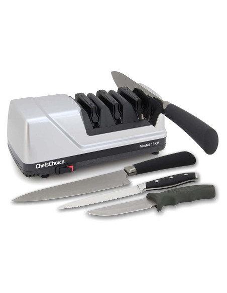 Elektrischer Messerschärfer Chef's Choice Trizor XV CC15 Europäische und japanische Messer