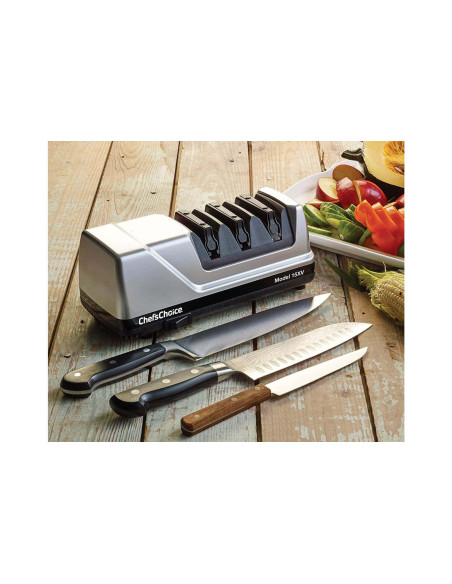 Elektrischer Messerschärfer Chef's Choice Trizor XV CC15 Europäische und japanische Messer