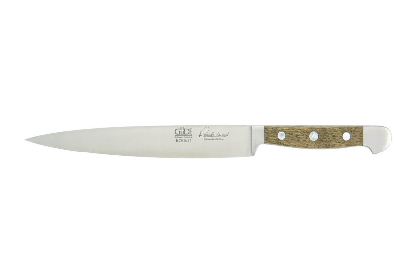Sett med 3 smidde Güde Alpha Oak-kniver