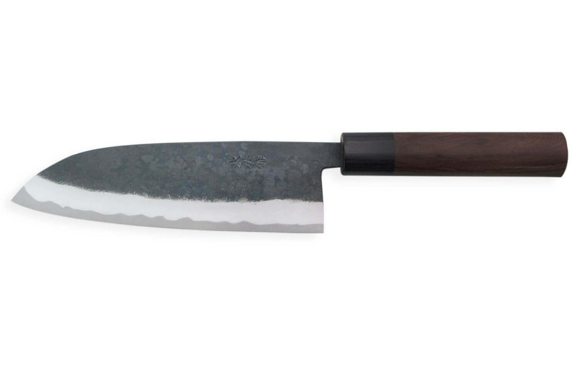 Nishida Shirogami 18 cm håndlavet japansk santokukniv