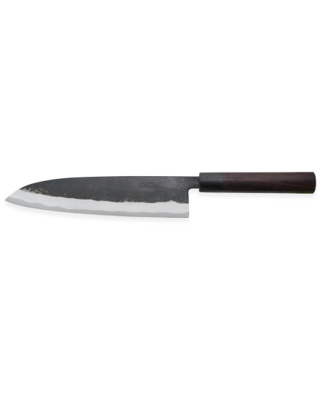 Faca de chef japonesa Nishida Shirogami de 24 cm feita à mão