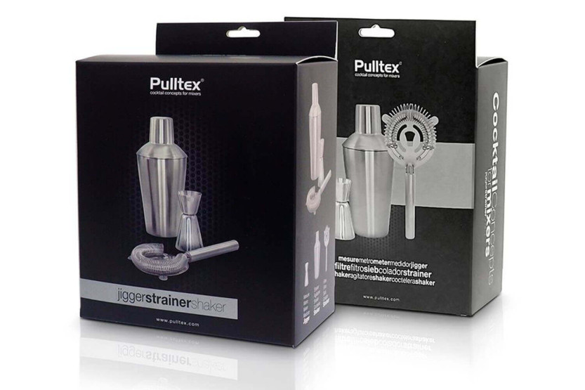 Kit básico de coctelería de 3 piezas de acero inoxidable Pulltex
