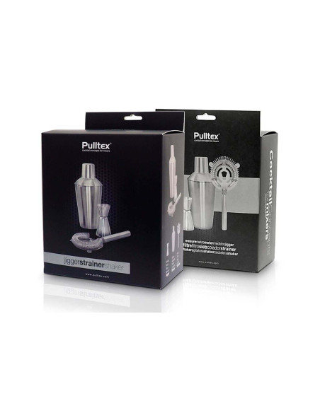 Kit básico de coctelería de 3 piezas de acero inoxidable Pulltex