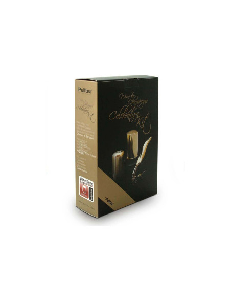 Juego de sacacorchos Pulltex de 3 piezas para vino y champán