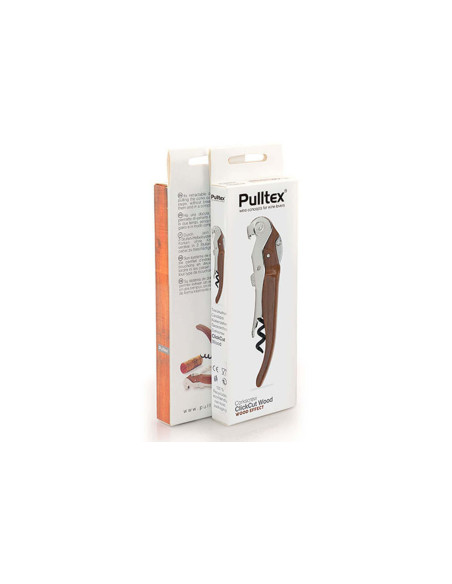 Saca-rolhas Pulltext ClickCut efeito madeira