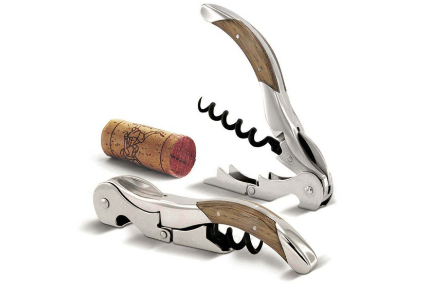De Toledo houten kurkentrekker van Pulltex Pulltap + gratis leren etui