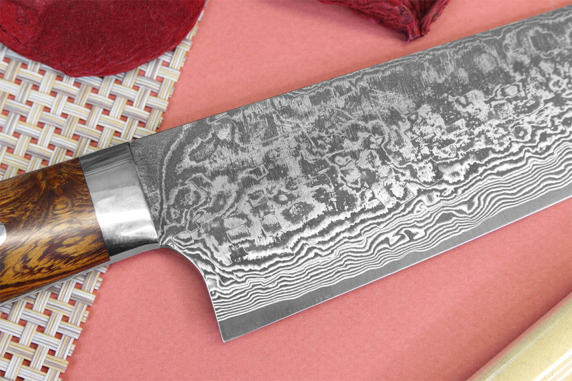 Cuchillo japonés bunka 18cm Takeshi Saji R2 Damasco Mosaico