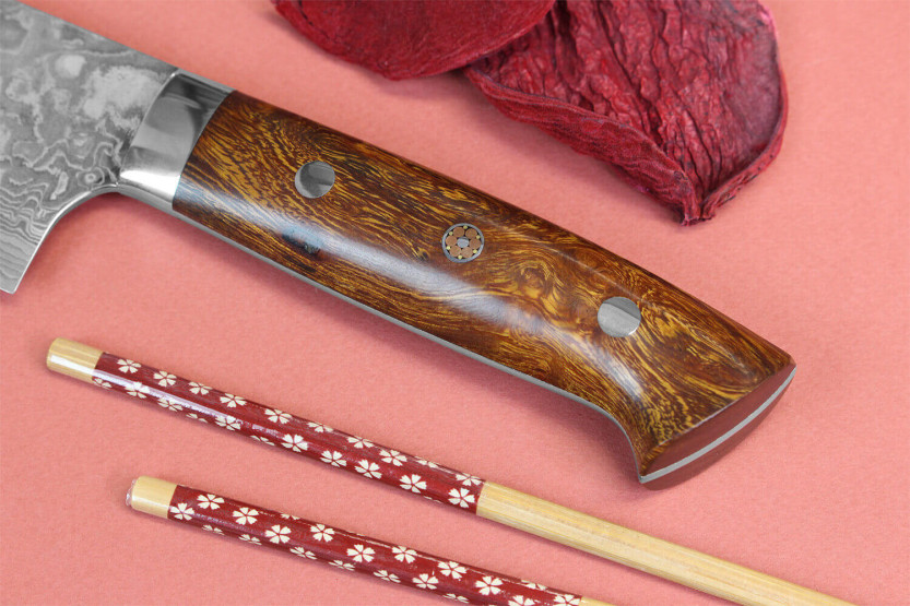 Takeshi Saji R2 Mosaic Damascus 18cm Japanese bunka knife