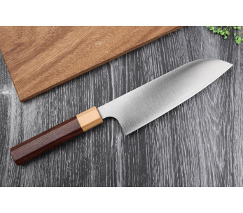 faca santoku japonesa faca santoku Kei Kobayashi SG2 Octagon 17cm feita à mão 2
