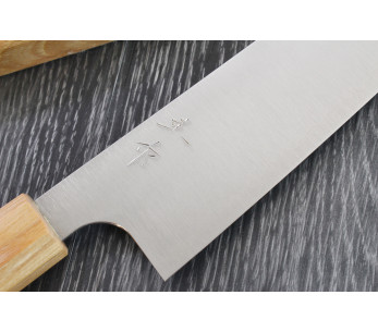 Faca de chef japonesa artesanal Kei Kobayashi SG2 Octagon 21cm 2