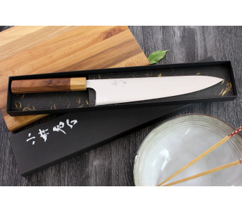Kei Kobayashi SG2 Octagon 24cm cuchillo de chef japonés hecho a mano 2