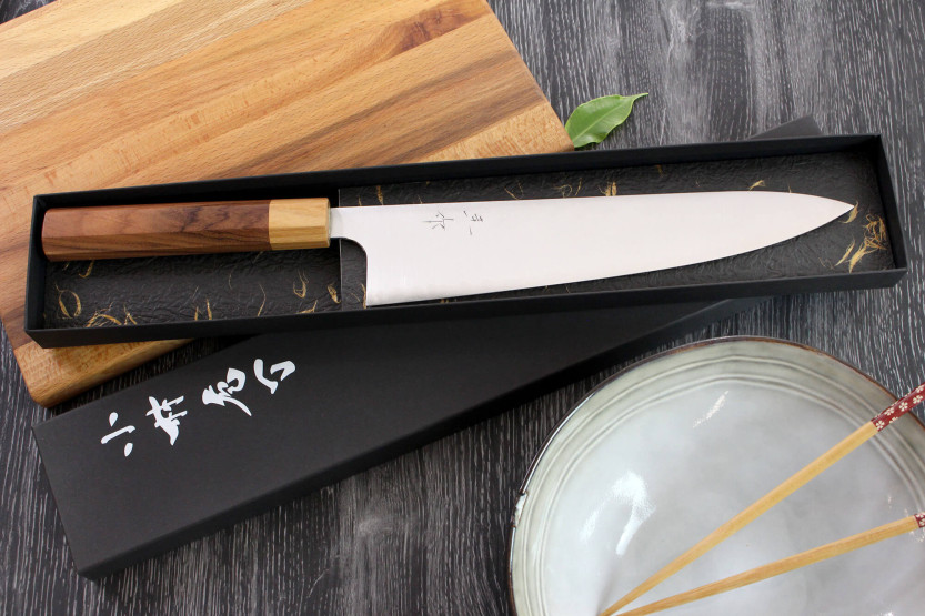 Kei Kobayashi SG2 Octagon 24cm käsintehty japanilainen kokki ' s veitsi
