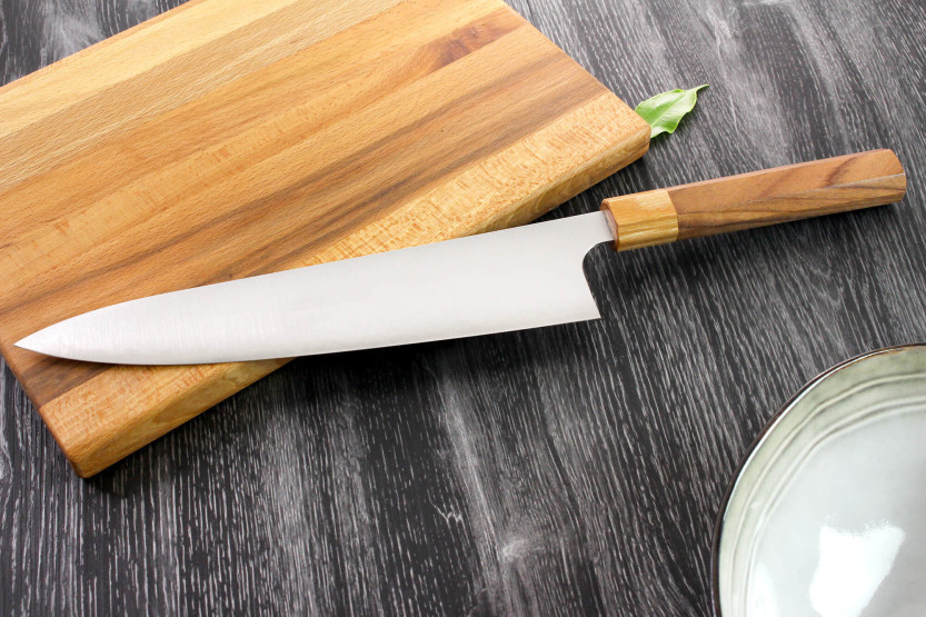 Kei Kobayashi SG2 Octagon 24cm käsintehty japanilainen kokki ' s veitsi