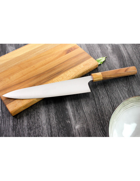Kei Kobayashi SG2 Octagon 24cm käsintehty japanilainen kokki ' s veitsi