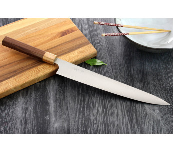 Faca japonesa sujihiki artesanal Kei Kobayashi SG2 Octagon 27cm 2